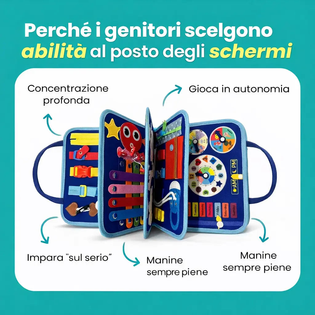 CalmaBimbo™ Libro Educativo da Viaggio